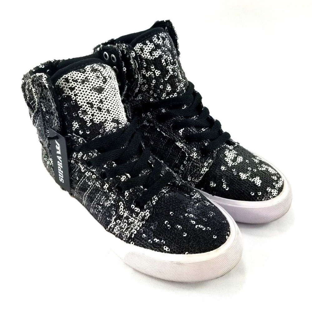 Supra Women's Shoes Skytop Skate Sequence Black